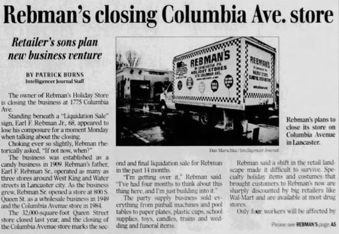 2005 location closing